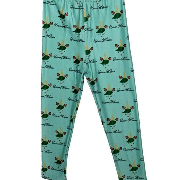 Mint Unicorn Leggings New - Picture 1 of 3